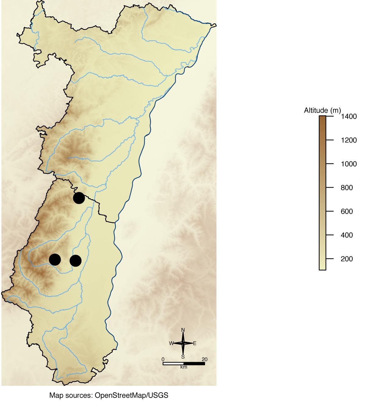 Carte de répartition en Alsace