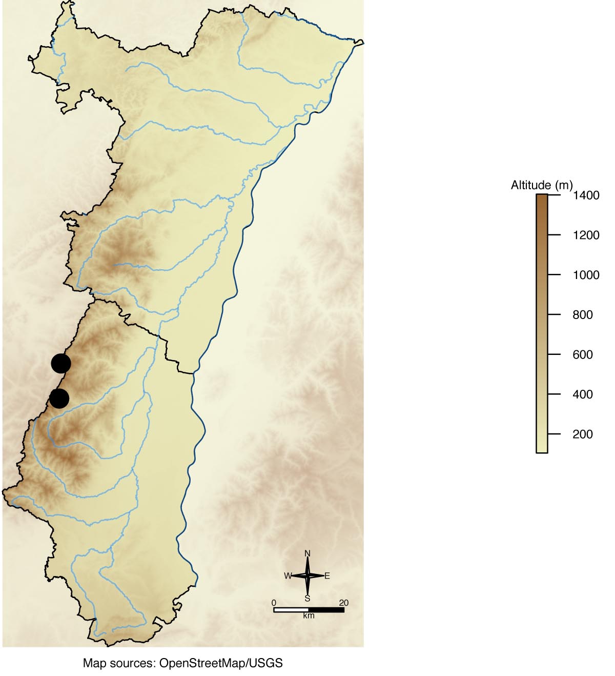 Carte de répartition en Alsace