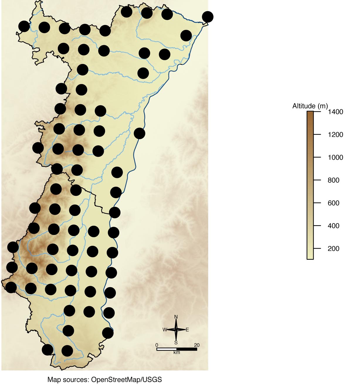 Carte de répartition en Alsace