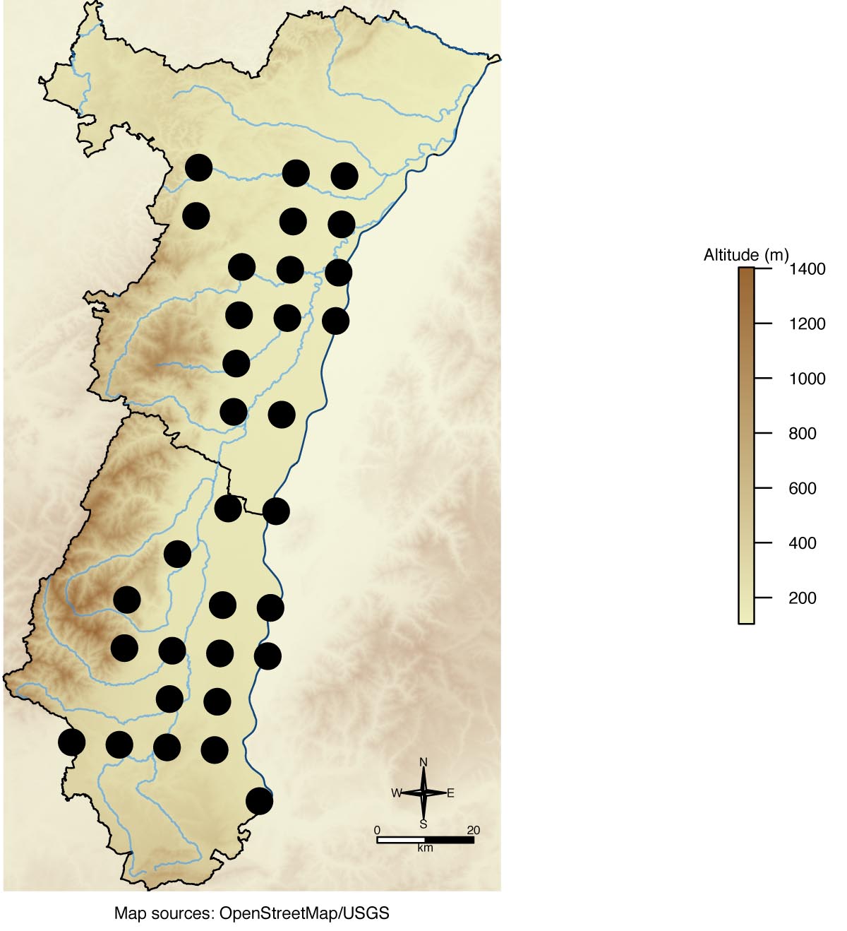 Carte de répartition en Alsace